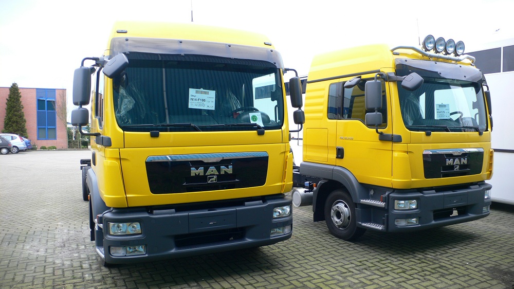 Nieuwe MAN trucks rollen binnen.........