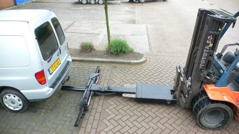 Nieuwe heftruck lepel............