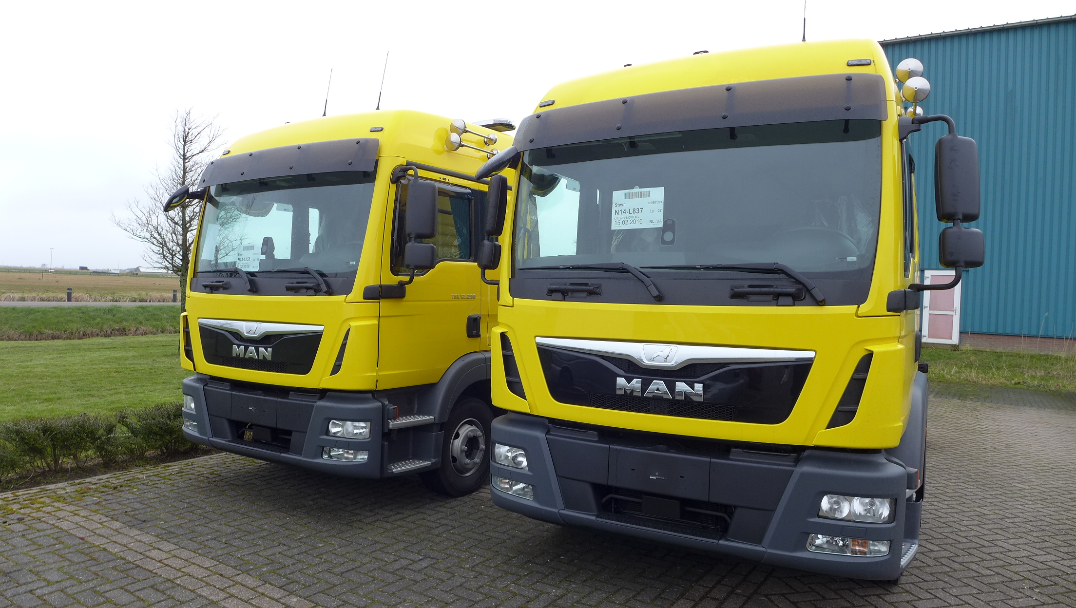 Nieuwe MAN trucks rollen binnen...........