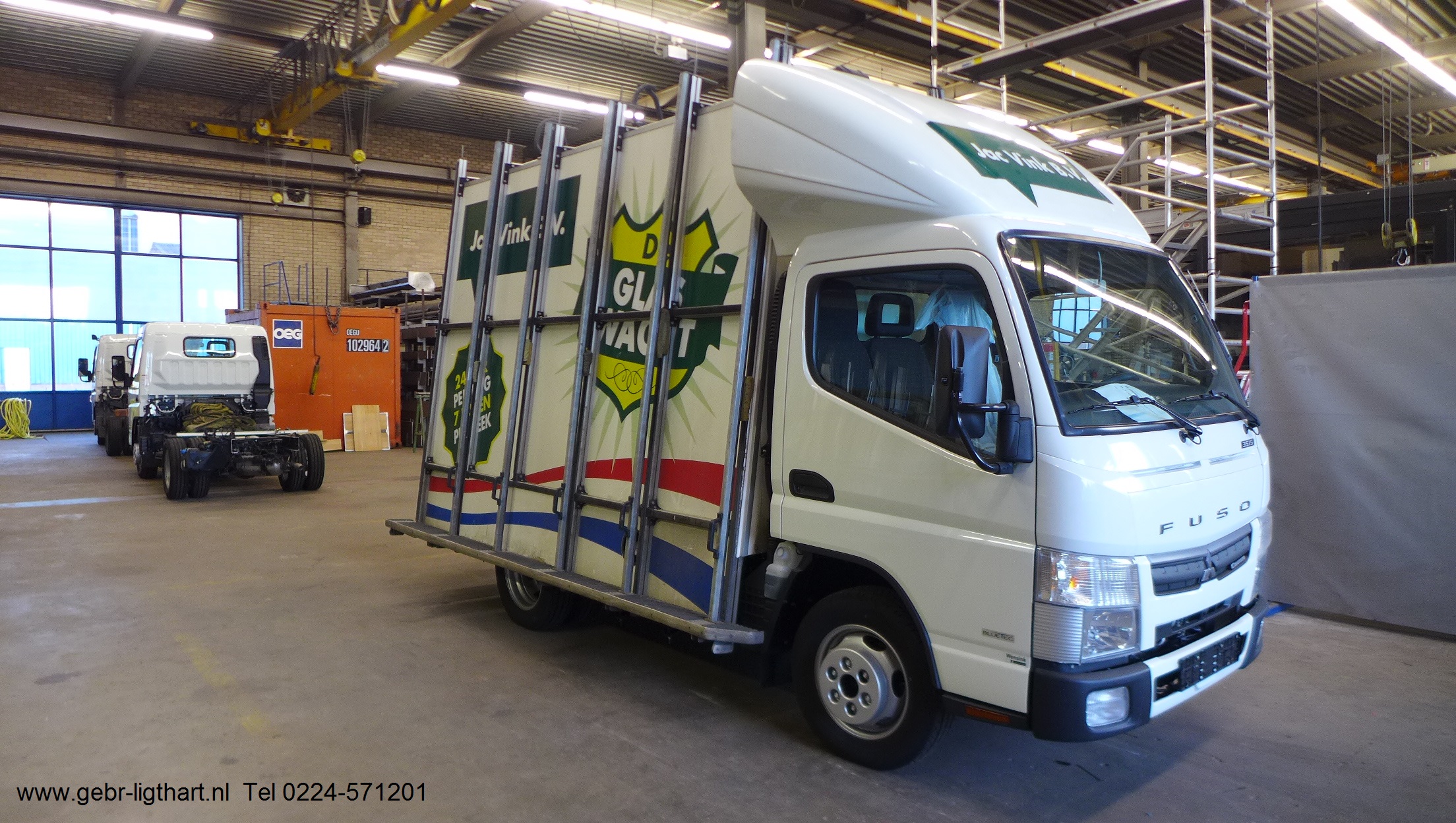 Glaswagens overbouwen op nieuwe trucks