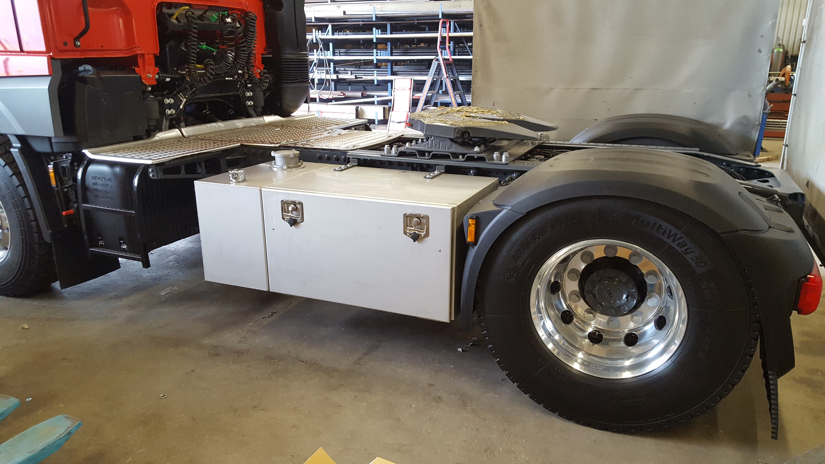 Maatwerk gecombineerde RVS tank gereedschapskist.