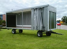 Landbouwwagen met opbouw.